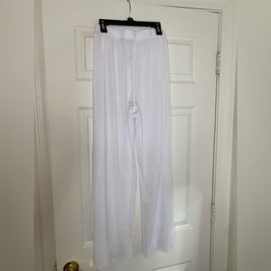 Mesh bathing suit pants cover up